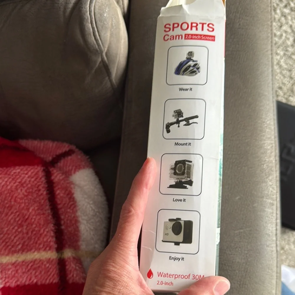 1080p Sports Camera with Waterproof Case